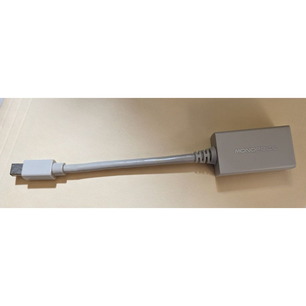 Monoprice 6.5 inch Mini Display Port Male Adapter cable to HDMI Female Cord